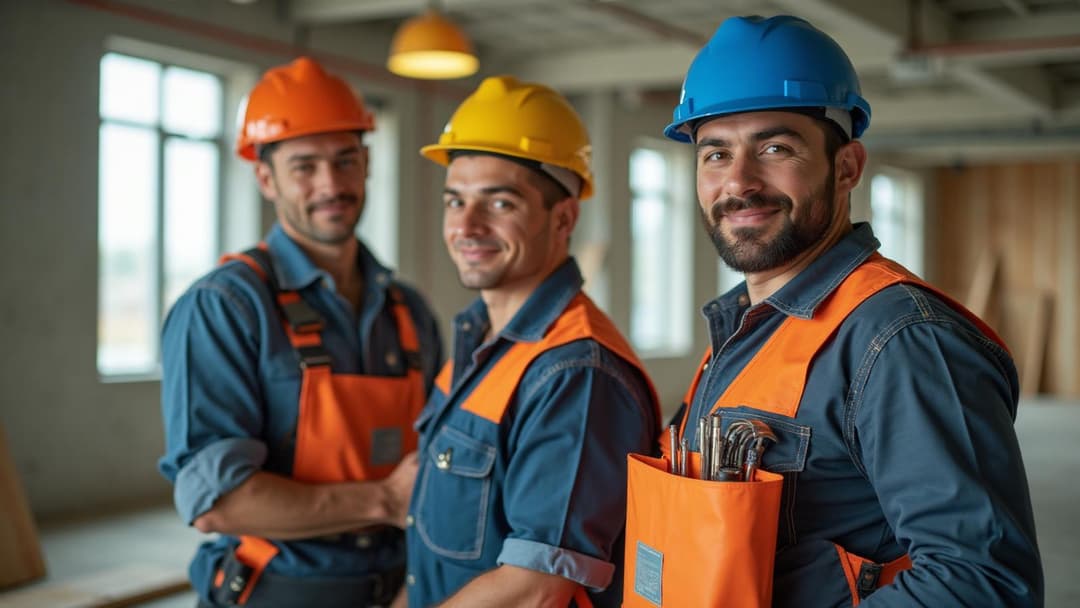 Professional tradesmen at work - HandyHub coming soon